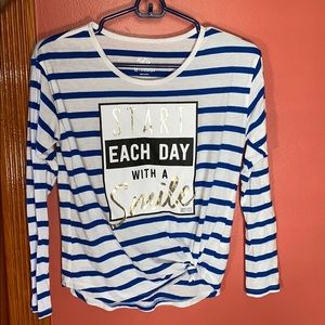 Justice long sleeve kids shirt